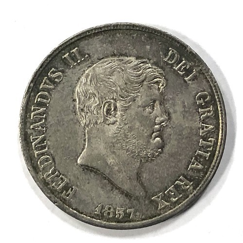 Regno di Napoli 120 Grana 1857 - Immagine 1