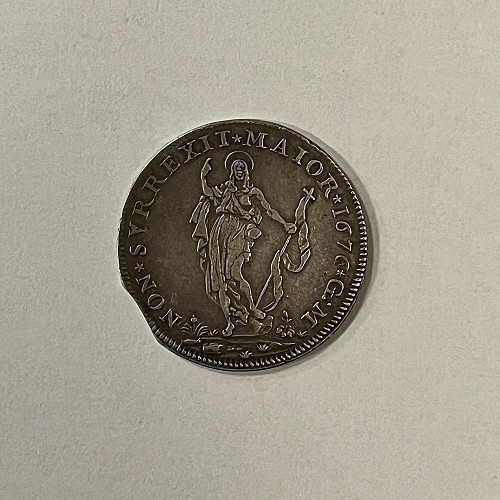Repubblica di Genova 2 lire 1676 Rv 