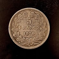 Francia  5 Franchi 1870 K(a)